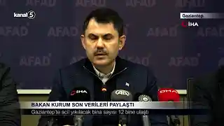 BAKAN KURUM SON VERİLERİ PAYLAŞTI