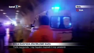 Bolu Daği’nda Zincirleme Kaza