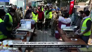 DEPREMDE 100 ASKER HAYATINI KAYBETTİ
