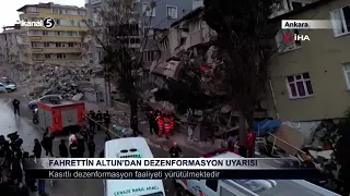 FAHRETTİN ALTUN’DAN DEZENFORMASYON UYARISI