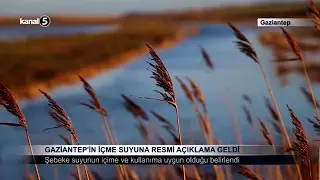 GAZİANTEP’İN İÇME SUYUNA RESMİ AÇIKLAMA GELDİ