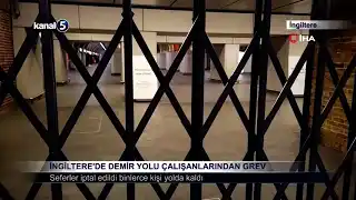 İngiltere’de Demir Yolu Çalışanlarından Grev