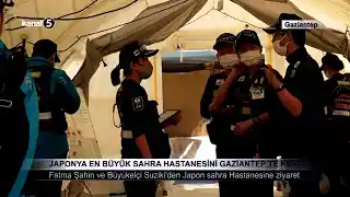Japonya En Büyük Sahra Hastanesini Gaziantep’te Kurdu