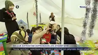 Selçuk Bayraktar depremzedeleri ziyaret etti