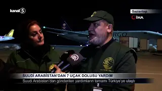 SUUDİ ARABİSTAN’DAN DEPREM BÖLGESİNE 7 UÇAK DOLUSU YARDIM