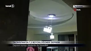 Tacikistan’da 7,2 Büyüklüğünde Deprem