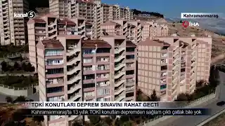 TOKİ KONUTLARI DEPREM SINAVINI RAHAT GEÇTİ