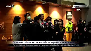 ÜLKESİNE DÖNEN TAYVANLI EKİP ALKIŞLARLA KARŞILANDI