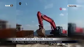 Yeni Konutlar İçin İlk Kazma Vuruldu