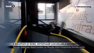 5 Bin Kitaplık Mobil Kütüphane Çocuklarla Buluşuyor