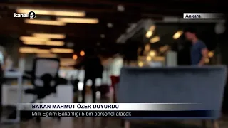 Bakan Mahmut Özer Duyurdu