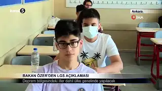 Bakan Özer’den LGS Açıklaması