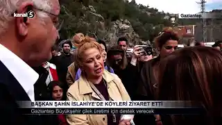 Başkan Şahin İslahiye’de Köyleri Ziyaret Etti