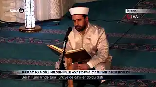Berat Kandili Nedeniyle Ayasofya Camii’ne Akın Edildi