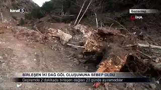 Birleşen İki Dağ Göl Oluşumuna Sebep Oldu