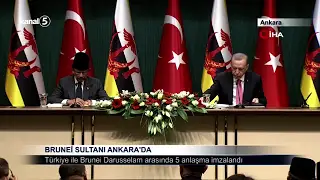 Brunei Sultanı Ankara’da