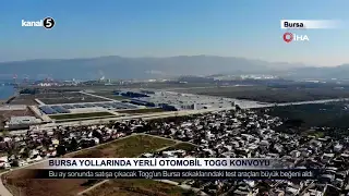 Bursa Yollarında Yerli Otomobil Togg Konvoyu