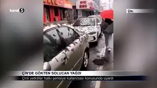 Çin’de Gökten Solucan Yağdı
