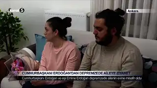 Cumhurbaşkanı Erdoğan’dan Depremzede Aileye Ziyaret