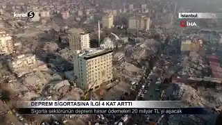 Deprem Sigortasına İlgi 4 Kat Arttı