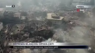 Depremin Bilançosu Ortaya Çıktı
