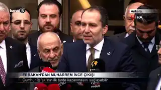 Erbakan’dan Muharrem İnce Çıkışı