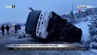 Erzincan’da Yolcu Otobüsü Faciası