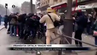 Fransa’da Ortalık Yangın Yeri
