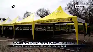 Gaziantep Büyükşehir Geleneksel İftar Sofralarını Kuruyor
