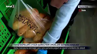 Gaziantep Büyükşehir’in Haydi Büfeleri Şarküteri Ürünlerinin Satışına Başladı