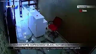 Gaziantep’te Güpegündüz Silahlı Kuyumcu Soygunu