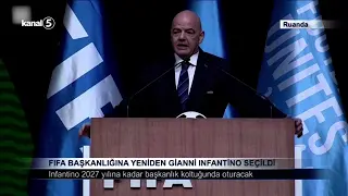 Gianni Infantino yeniden FIFA başkanlığına seçildi