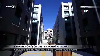 Kentsel Dönüşüm Destek Paketi Açıklandı