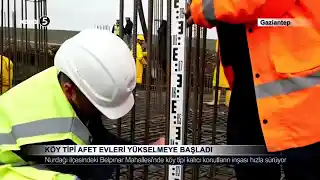 Köy Tipi Afet Evleri Yükselmeye Başladı