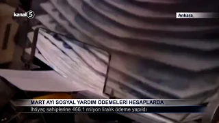 Mart Ayı Sosyal Yardım Ödemeleri Hesaplarda