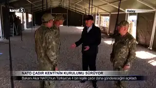 NATO Çadır Kenti’nin Kurulumu Sürüyor