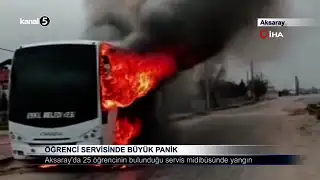 Öğrenci Servisinde Büyük Panik