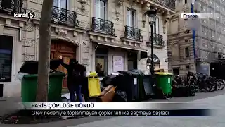Paris Çöplüğe Döndü