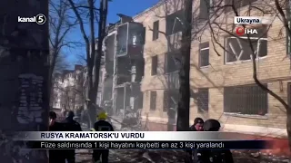Rusya Kramatorsk’u Vurdu