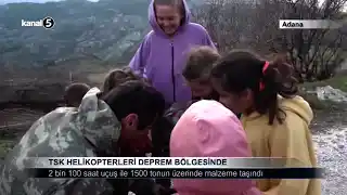 TSK Helikopterleri Deprem Bölgesinde
