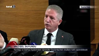 Vali Gül Duyurdu