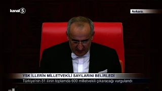 YSK İllerin Milletvekili Sayılarını Belirledi