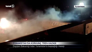 Yunanistan’da Korkunç Tren Kazası
