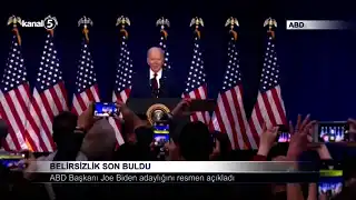 ABD Başkanı Joe Biden Adaylığını Resmen Açıkladı