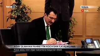 Aday Olmayan Fahrettin Koca’dan İlk Açıklama