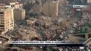 AFAD’dan Depremzedelere Yönelik Açıklama