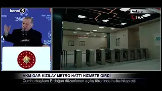 Ankara’da AKM-Gar-Kızılay Metro Hattı Hizmete Girdi