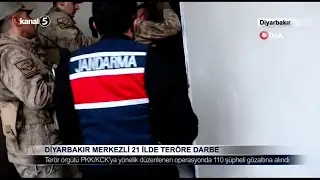 Diyarbakır Merkezli 21 İlde Teröre Darbe