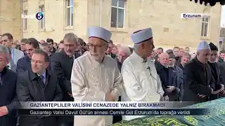 Gaziantepliler valisini cenazede yalnız bırakmadı