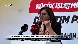 Gaziantep’te Arı Yetiştiricilerine ve Çiftçilere Dev Destek